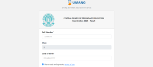 CBSE Results 2024 on Umang