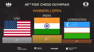 India Wins Historic Gold in 45th FIDE Chess Olympiad 2024